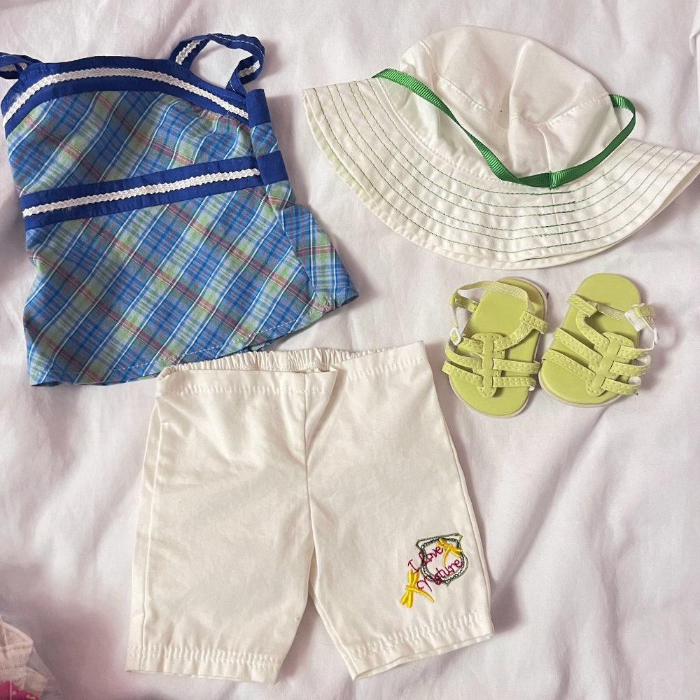 EUC American Girl Lanie's Gardening Outfit